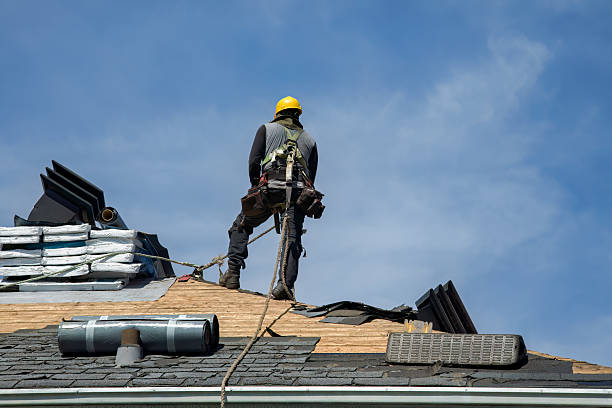 Professional Gutter Installation technician working in Mc Afee, NJ